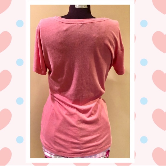 🚫Sold🚫Victoria’s Secret pink soft cotton scoop T - Picture 5 of 8
